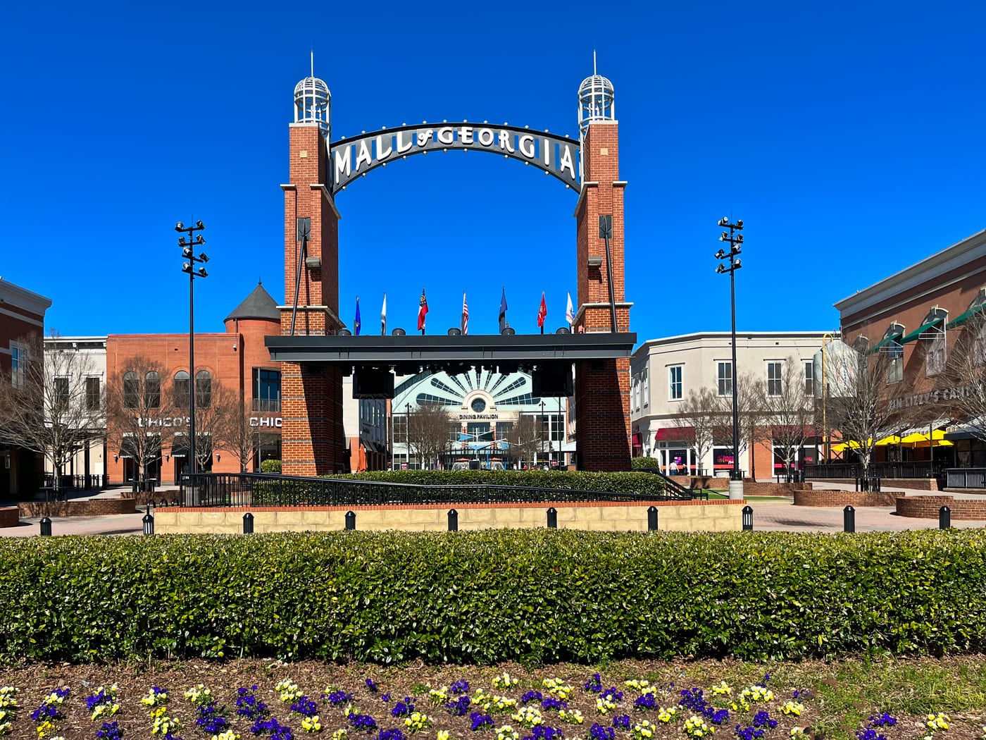Entrance marquee at Mall of Georgia in Gwinnett County