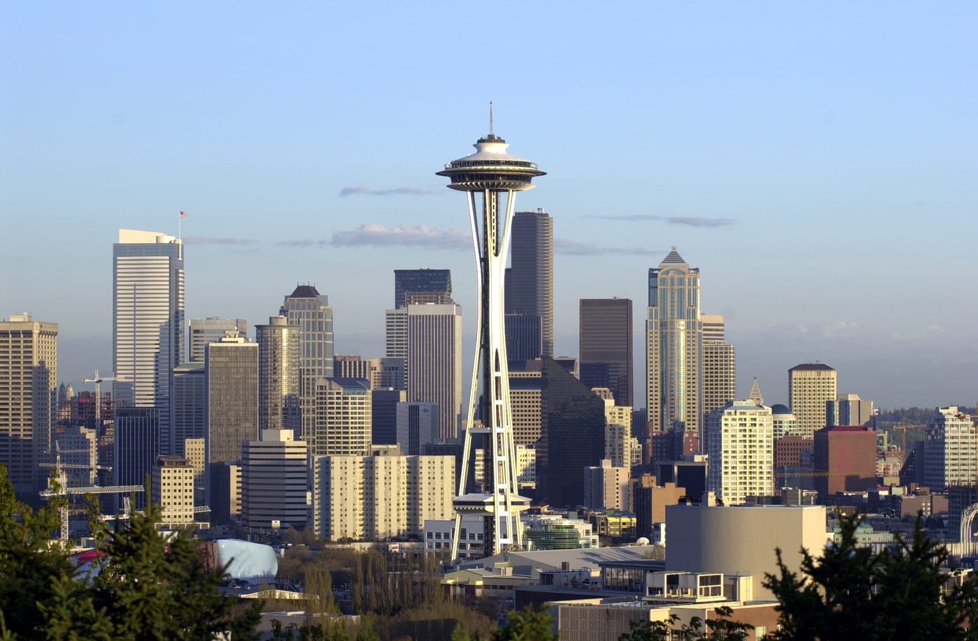 Space Needle and Seattle skyline viewed from Kerry Park